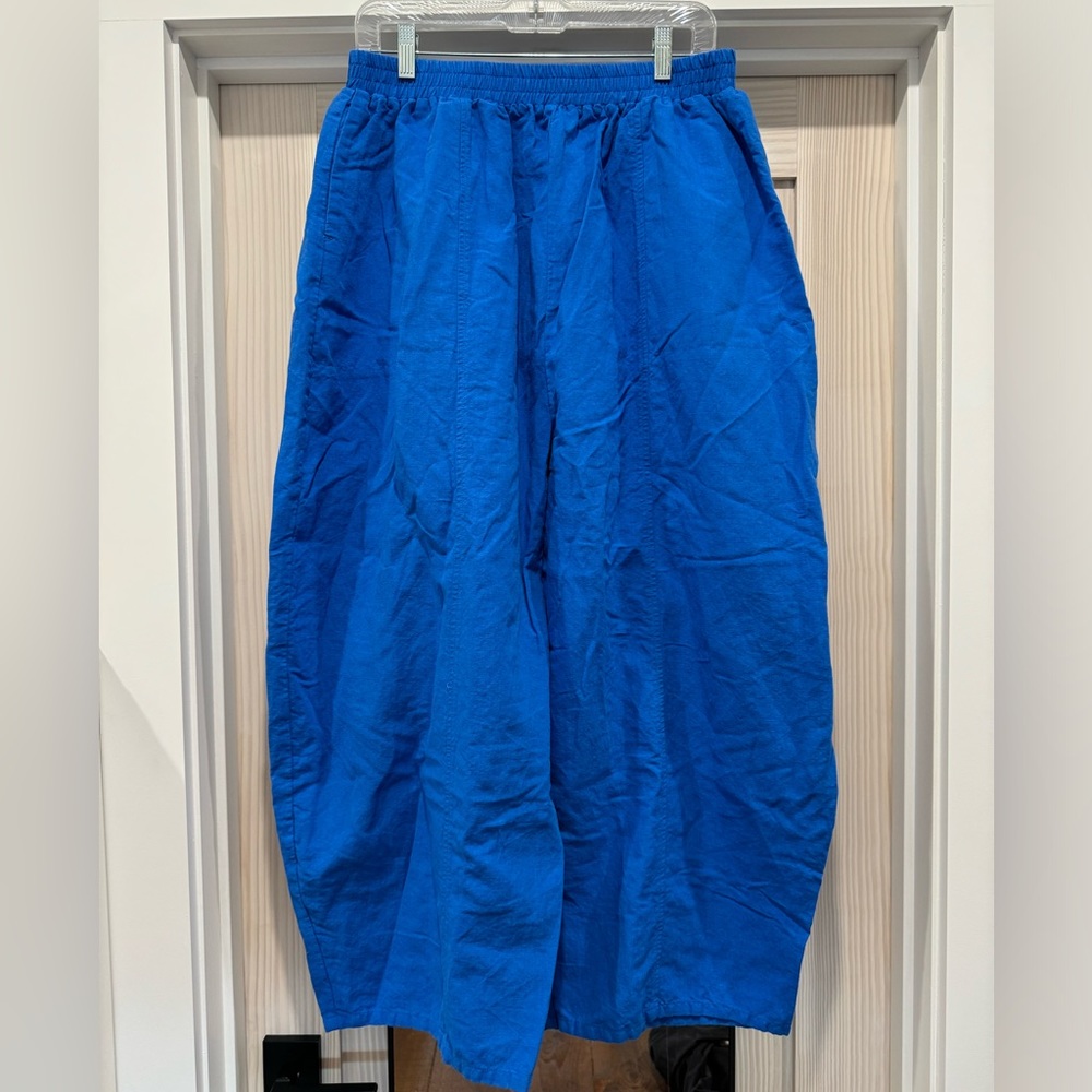 Ilana Kohn Abe Pants, Size XL in Blazzberry (Blue) Linen